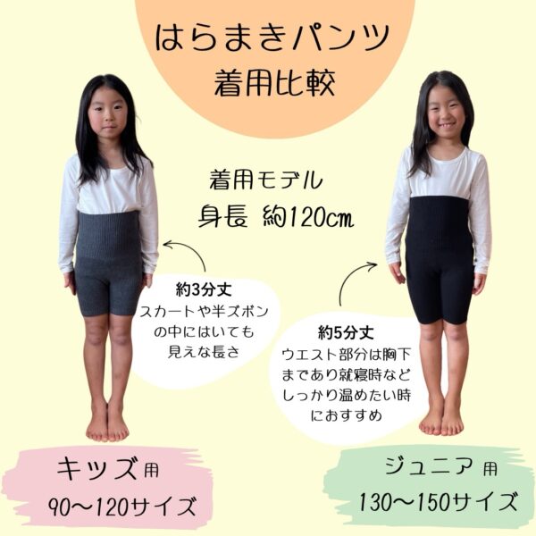 成長期の冷え対策に◎こっそり温活  絹×コットン ジュニアのはらまきパンツ - 画像 (13)